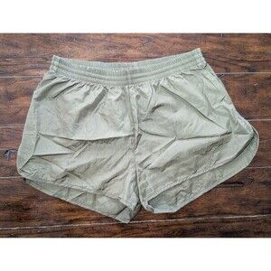 Ivy Park XL Peloton x Adidas Original Focus Olive Green Wind Shorts 3 Stripe